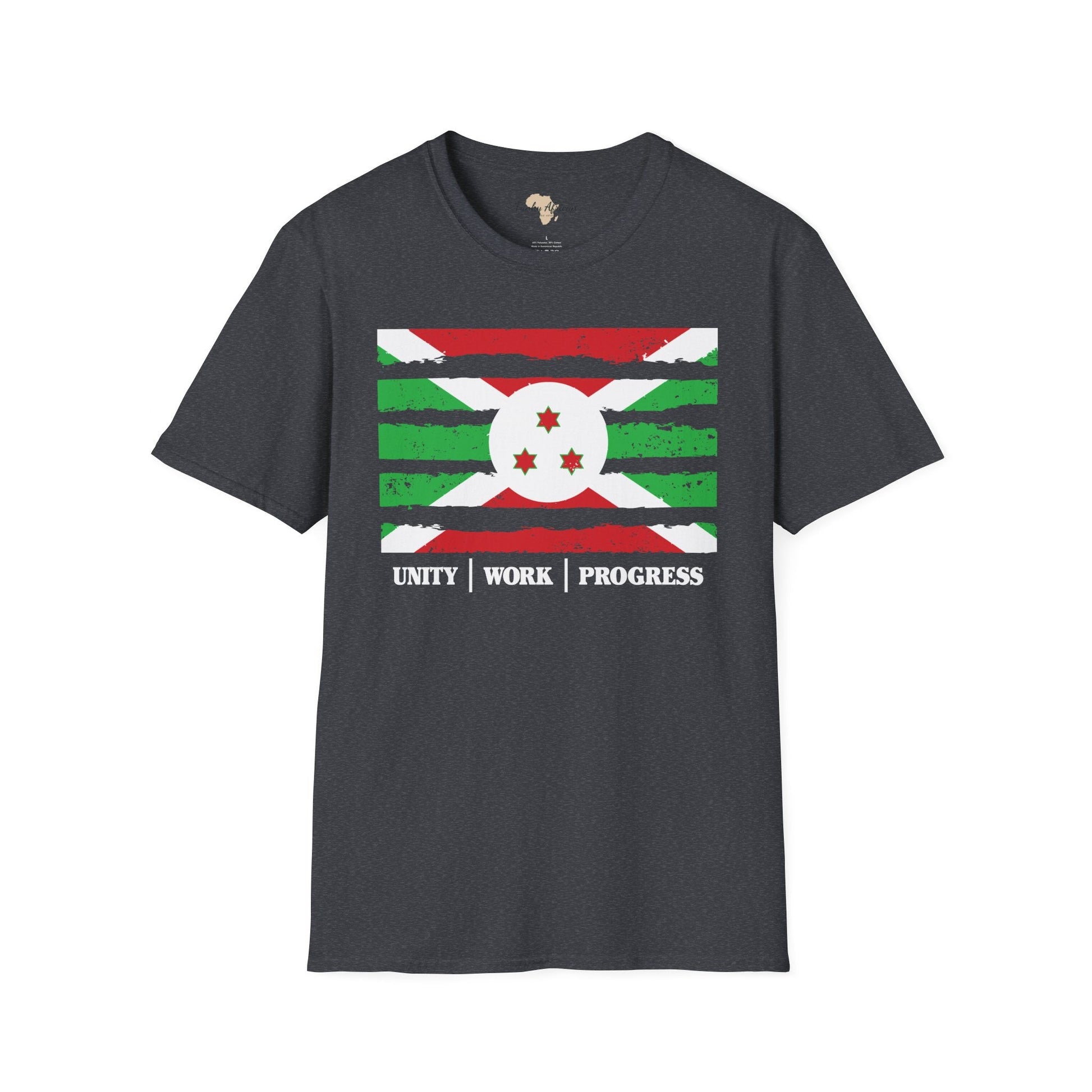 Burundi strip unisex softstyle tee Funky African