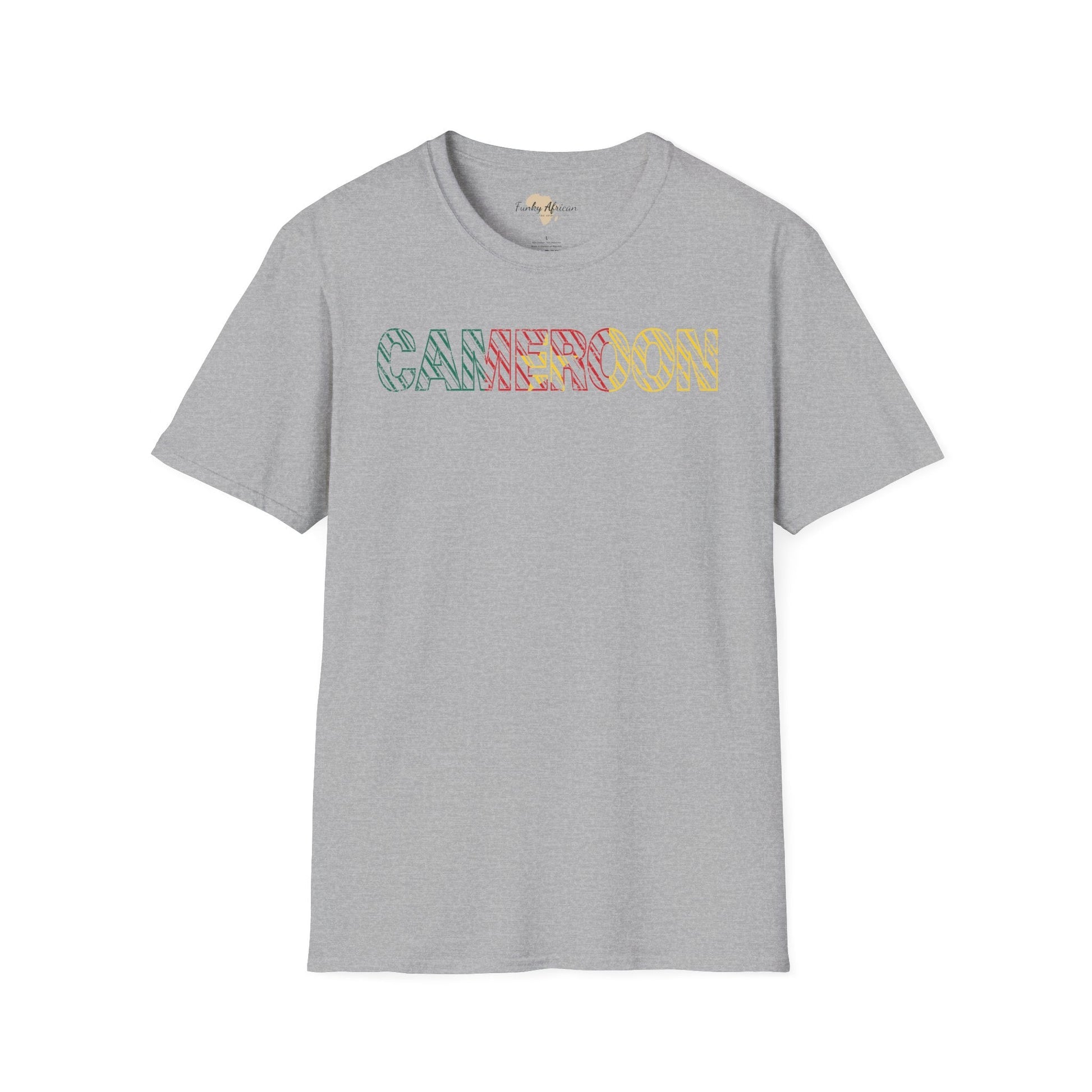 Cameroon text unisex softstyle tee Funky African