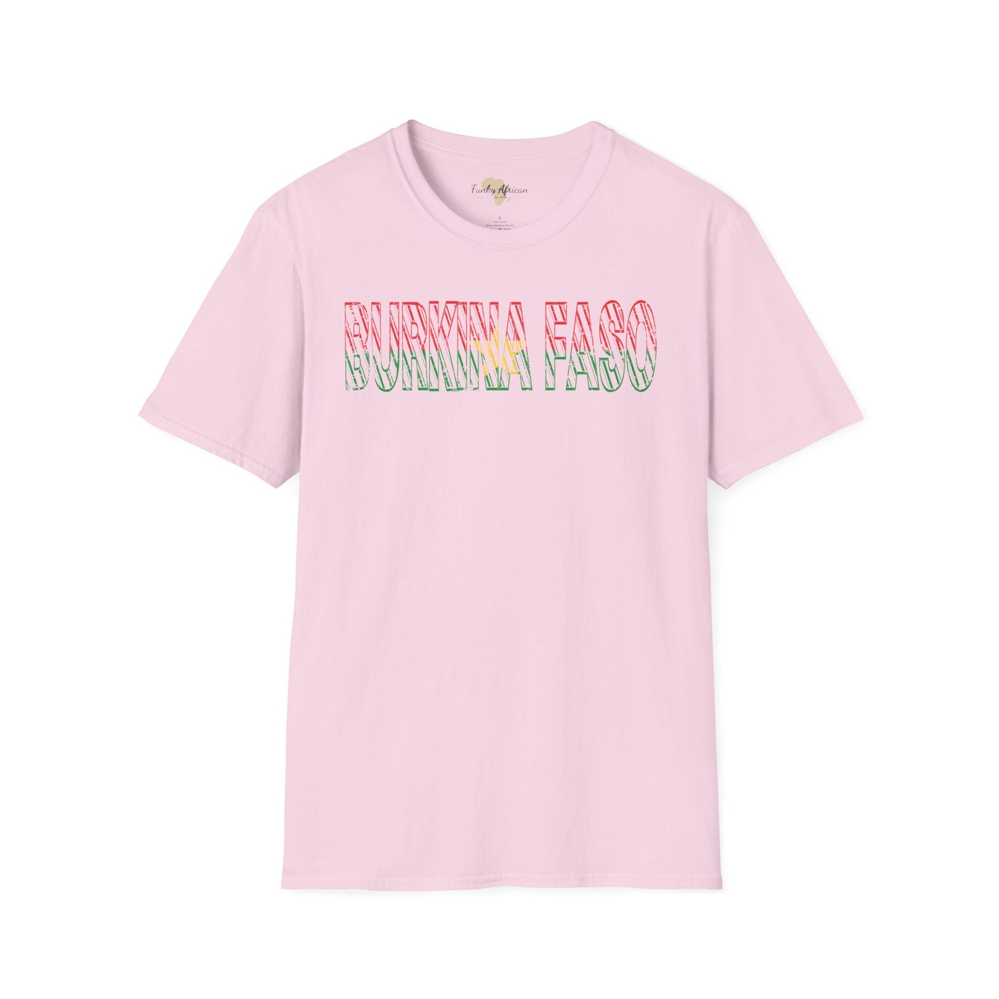 Burkina Faso text unisex softstyle tee Funky African