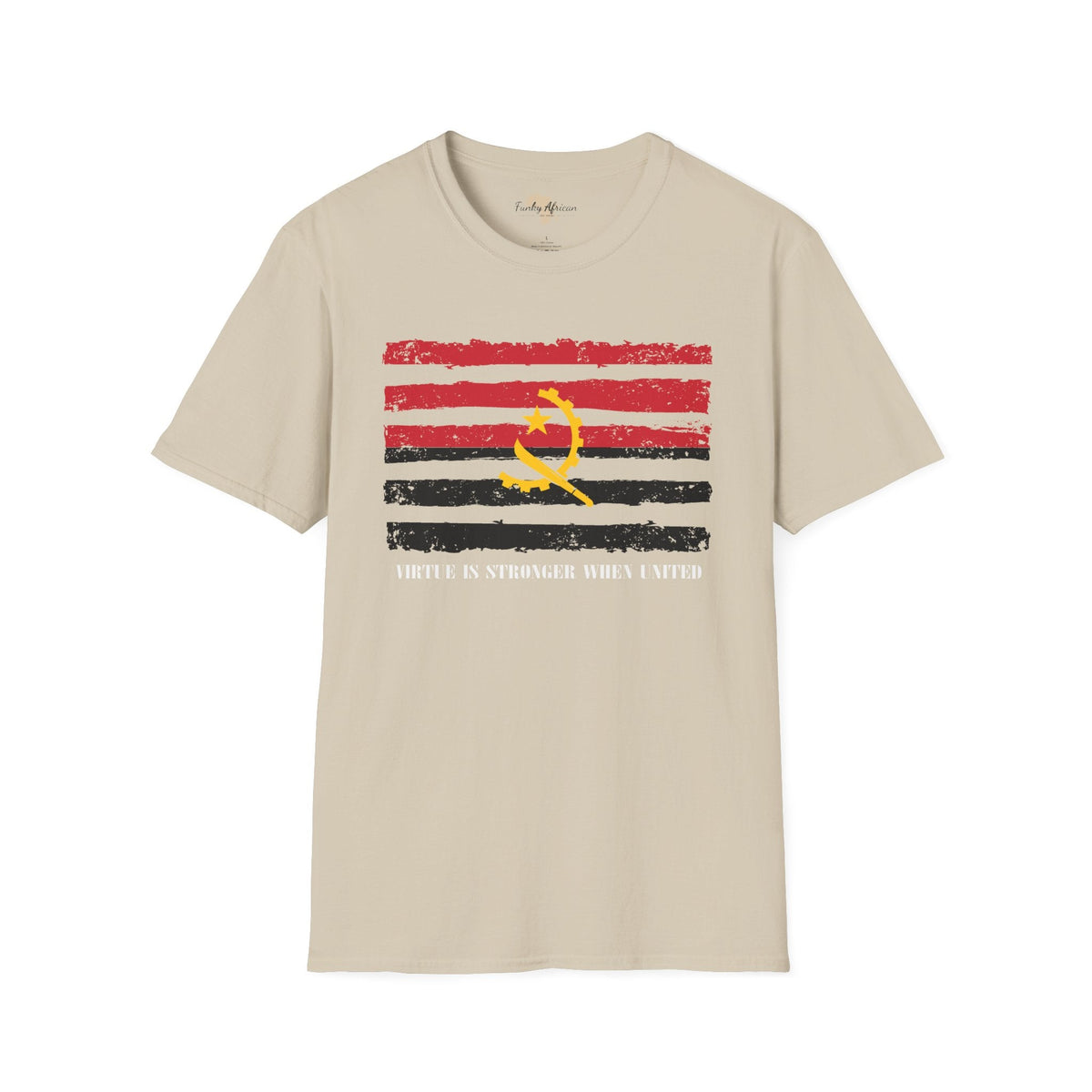 Angola strip unisex softstyle tee Funky African