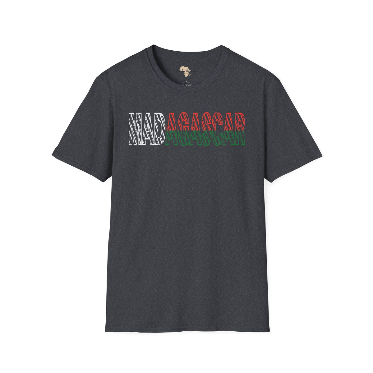 Madagascar text unisex softstyle tee Funky African