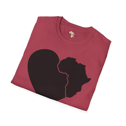 Love, Africa graffiti unisex softstyle tee