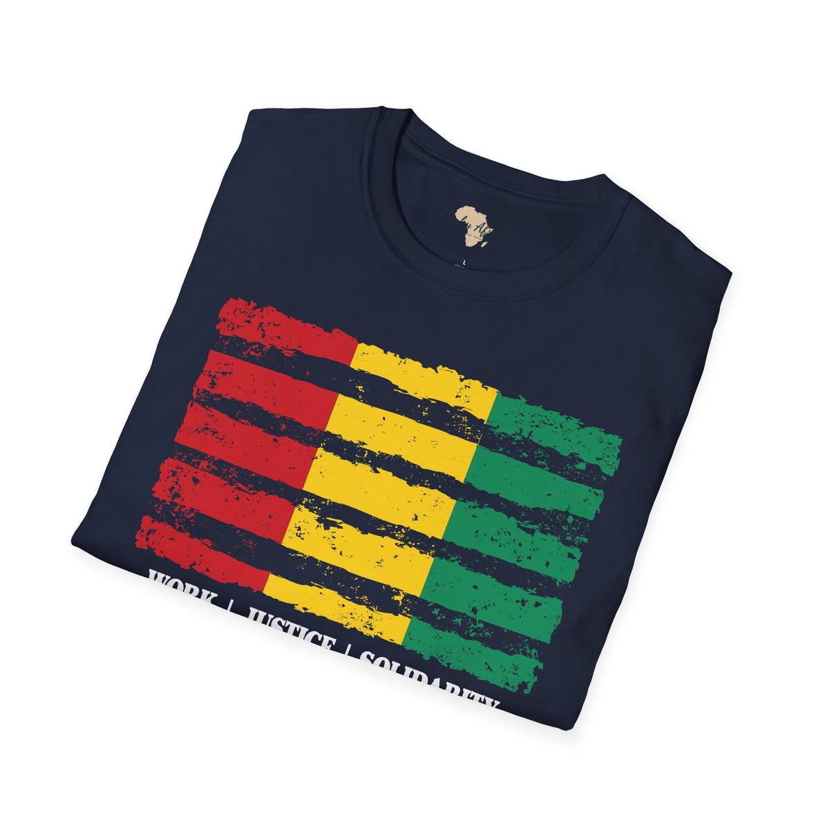Guinean strip unisex softstyle tee Funky African