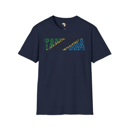 Tanzania text unisex softstyle tee Funky African