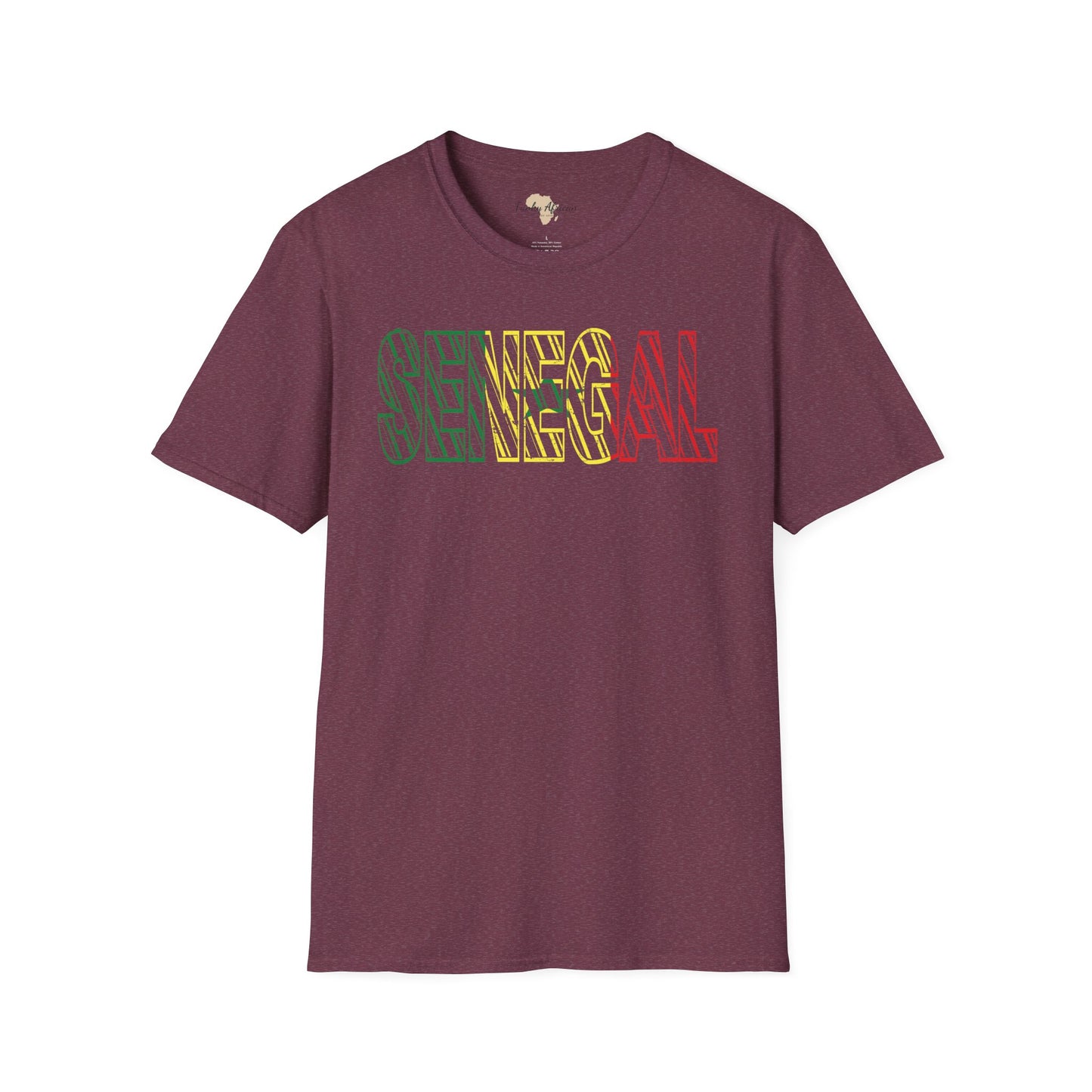 Senegal text unisex softstyle tee