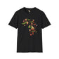 African map unisex softstyle tee Funky African