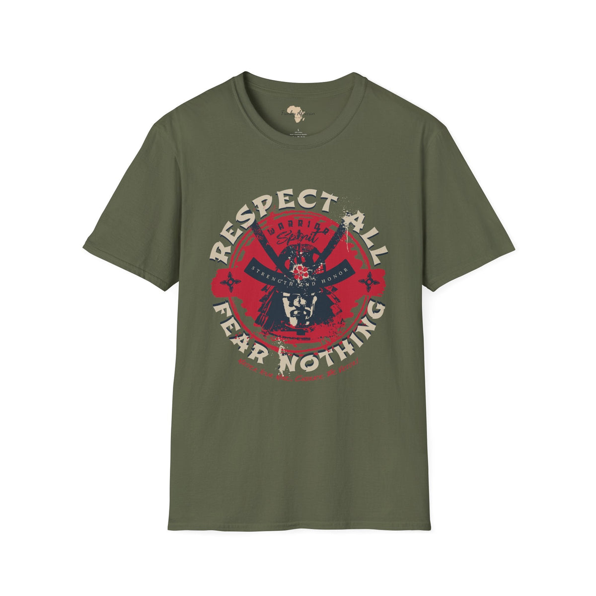 Respect all unisex softstyle tee Funky African