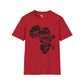 African map unisex softstyle tee Funky African