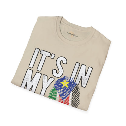 it's in my DNA unisex tee - South Sudan