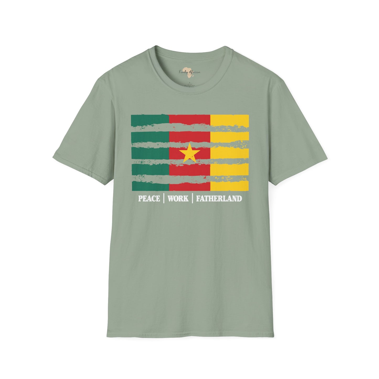 Cameroon strip unisex softstyle tee