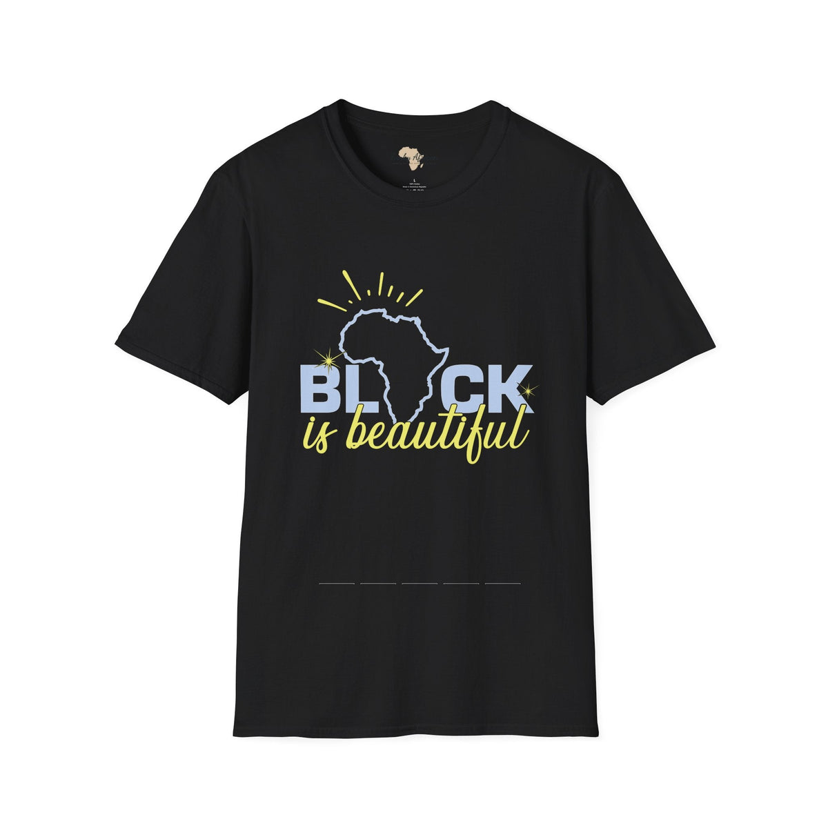 Black is beautiful unisex softstyle tee Funky African