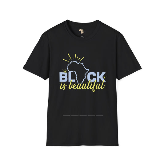 Black is beautiful unisex softstyle tee