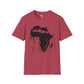 African map graffiti unisex softstyle tee Funky African
