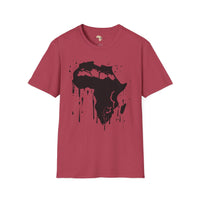 African map graffiti unisex softstyle tee Funky African