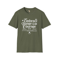 Embrace change unisex softstyle tee Funky African