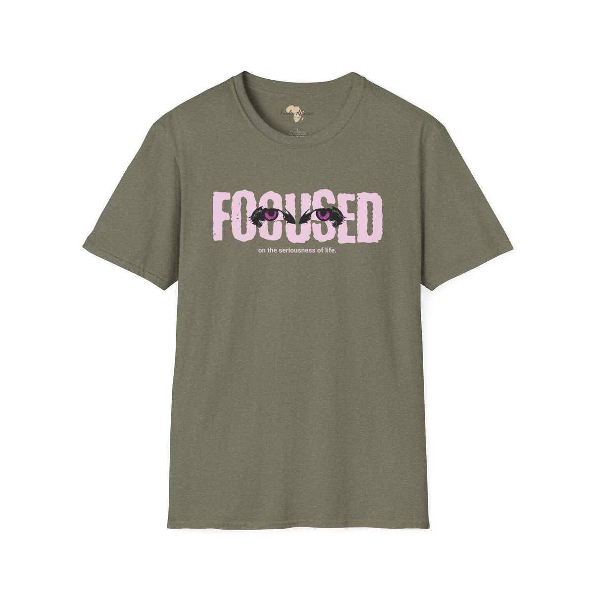 Focused unisex softstyle tee Funky African