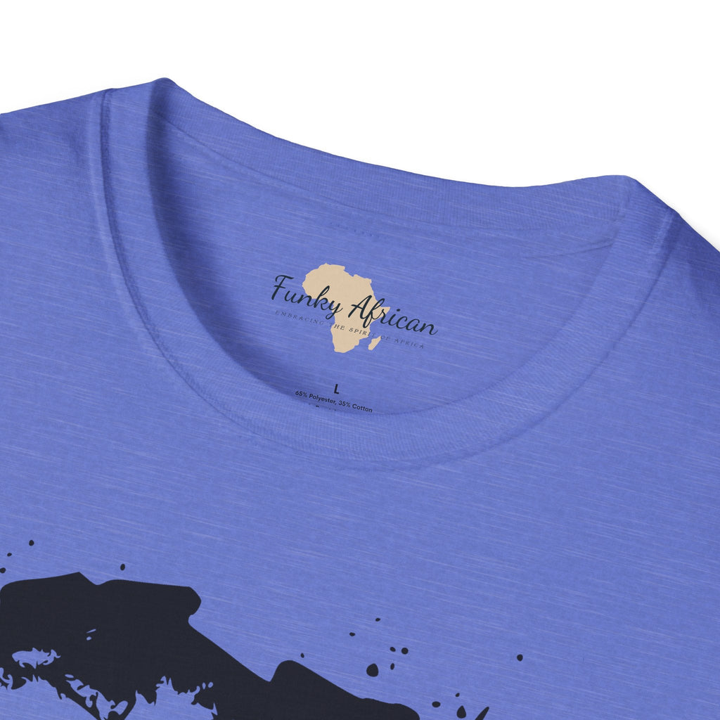 African map graffiti unisex softstyle tee Funky African
