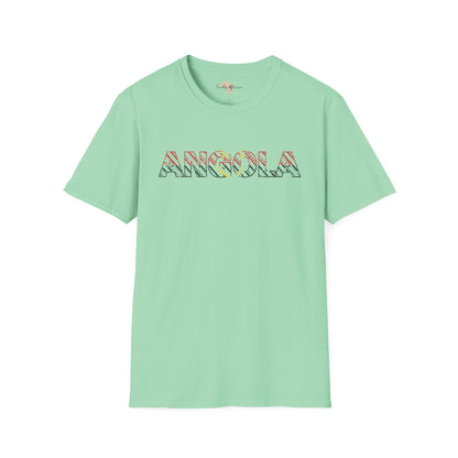 Angola text unisex softstyle tee