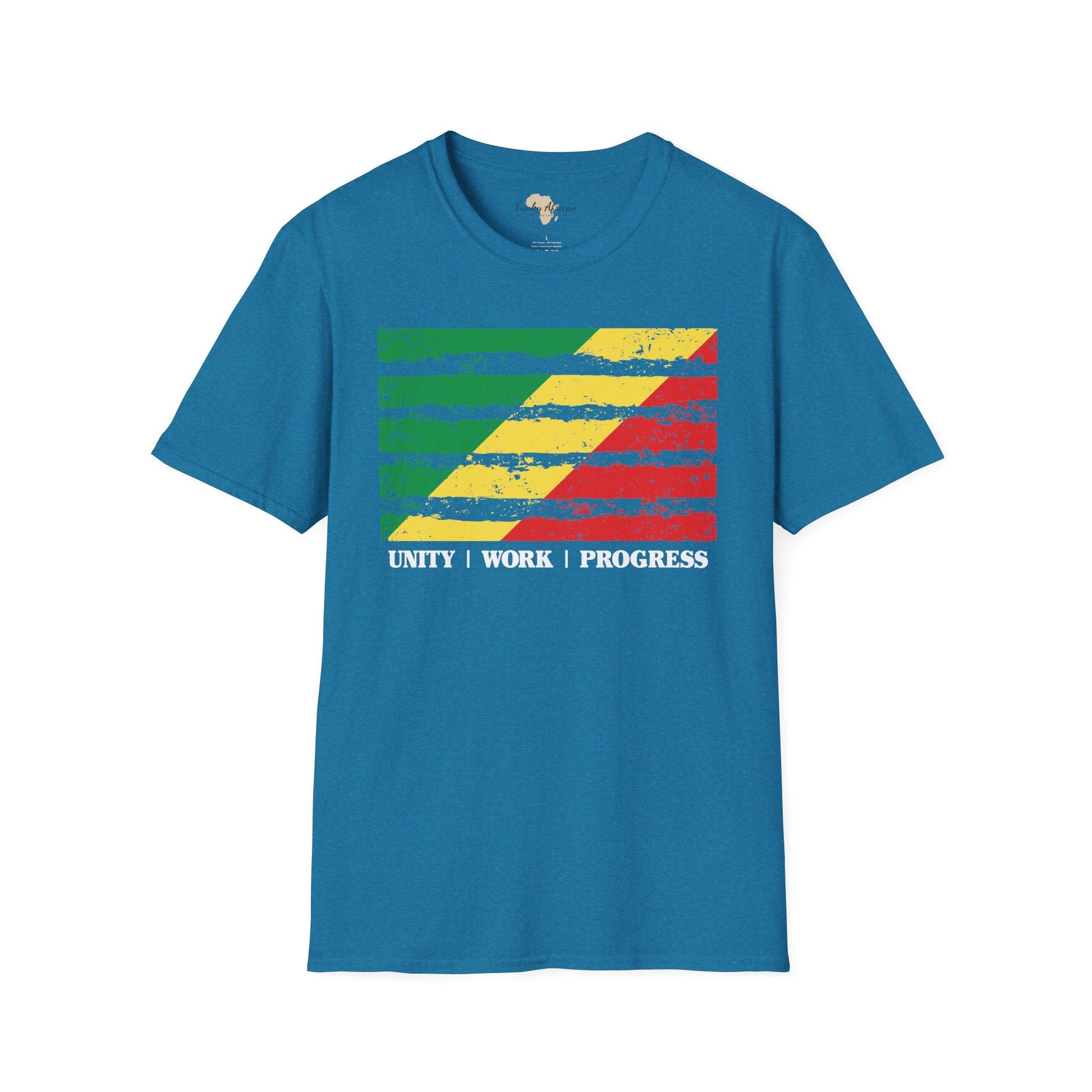 Republic of the Congo strip unisex softstyle tee Funky African