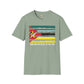 Mozambique strip unisex softstyle tee Funky African