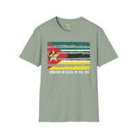 Mozambique strip unisex softstyle tee Funky African