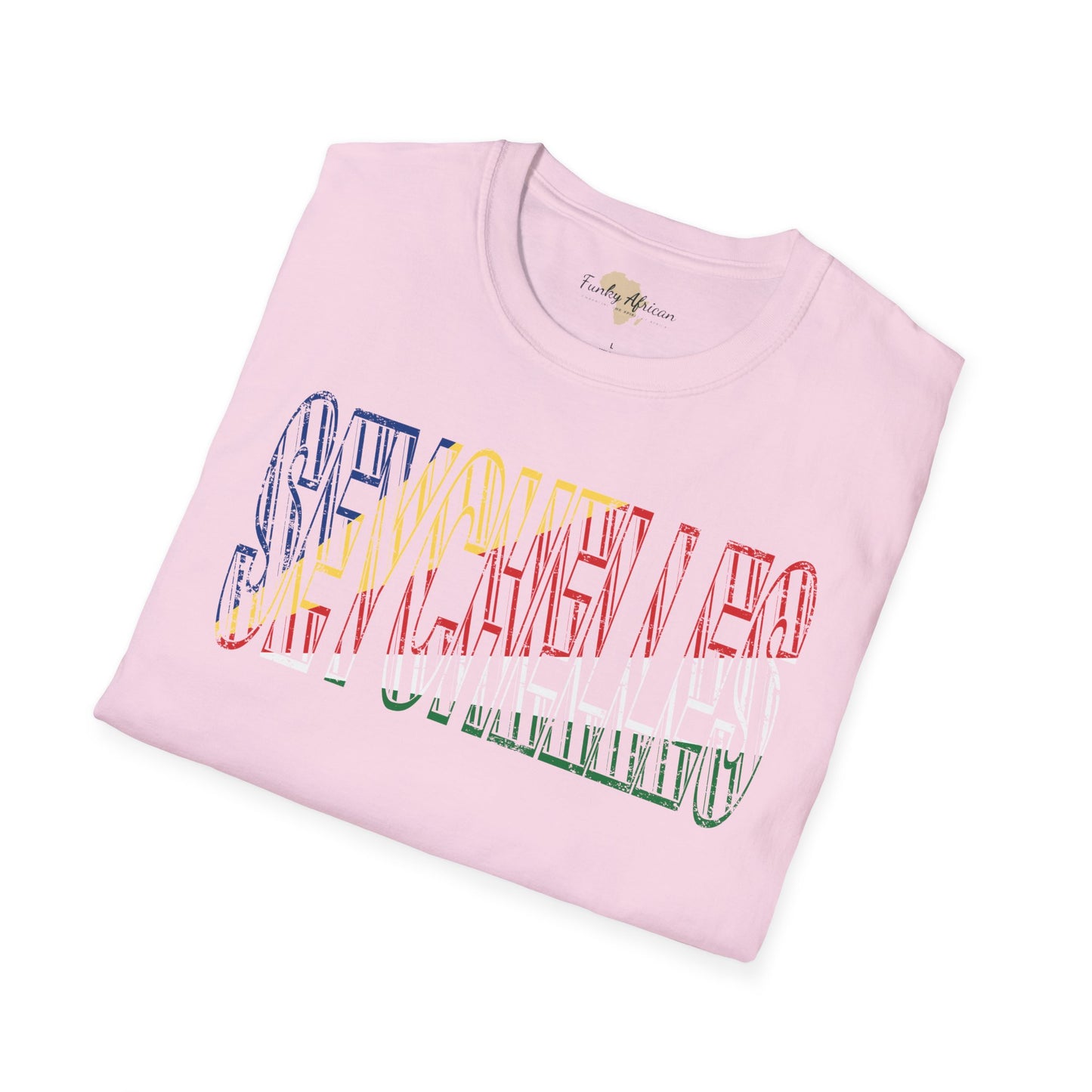 Seychelles text unisex softstyle tee