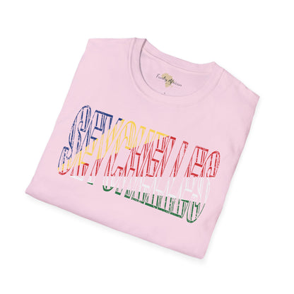 Seychelles text unisex softstyle tee