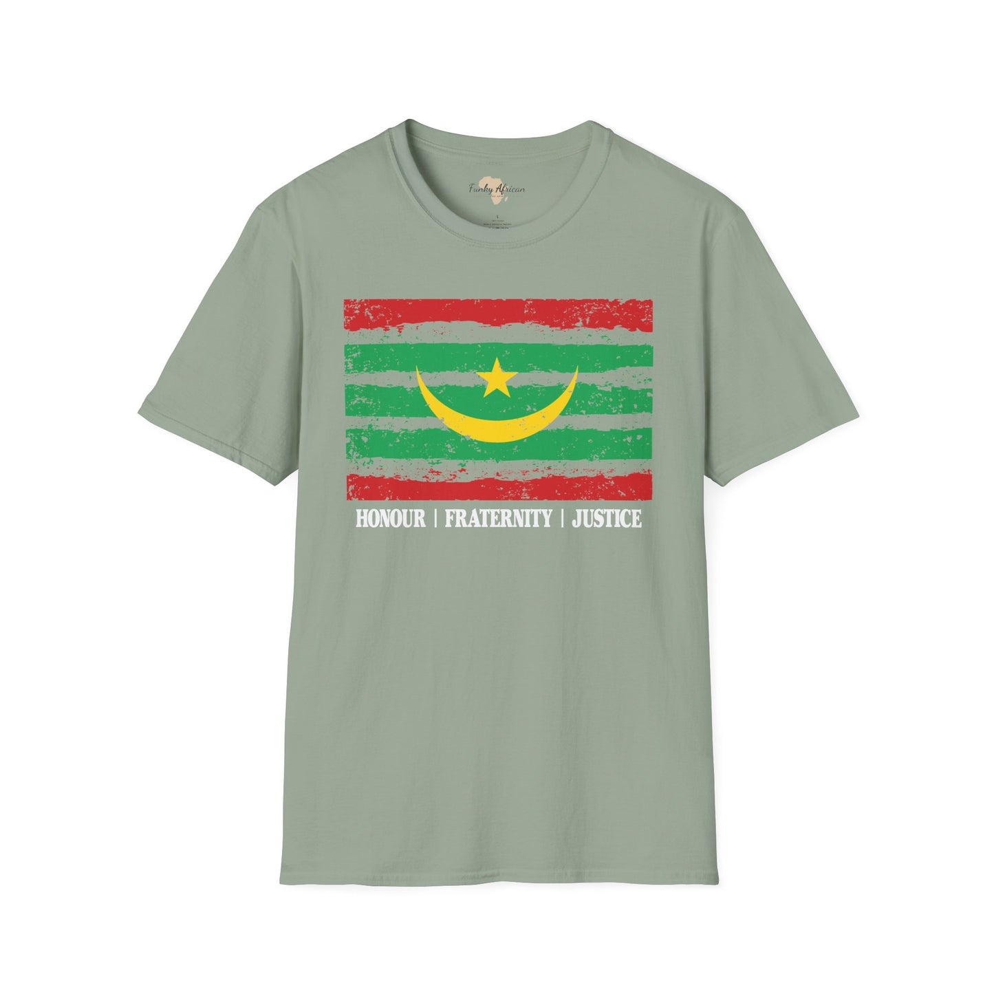 Mauritania strip unisex softstyle tee