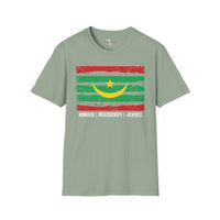 Mauritania strip unisex softstyle tee Funky African
