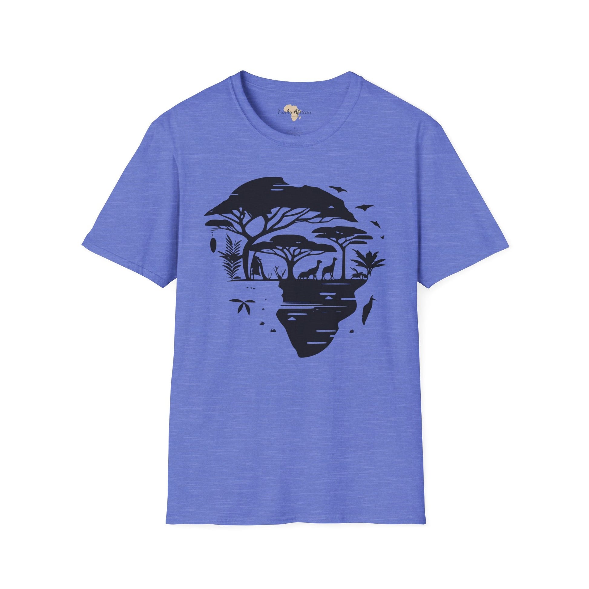 African map graffiti unisex softstyle tee Funky African