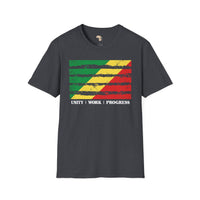 Republic of the Congo strip unisex softstyle tee Funky African