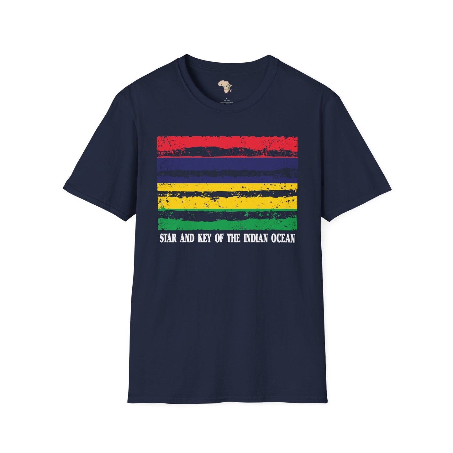 Mauritius strip unisex softstyle tee