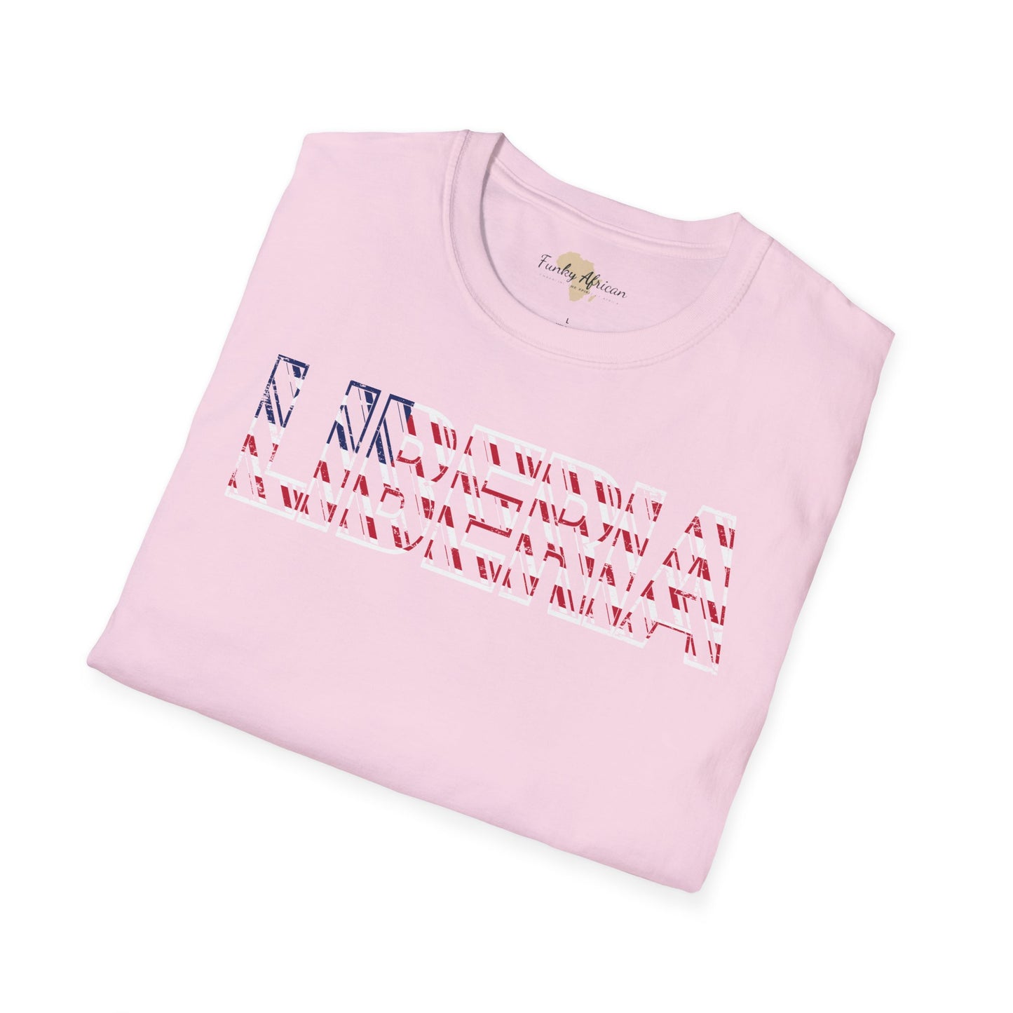 Liberia text unisex softstyle tee