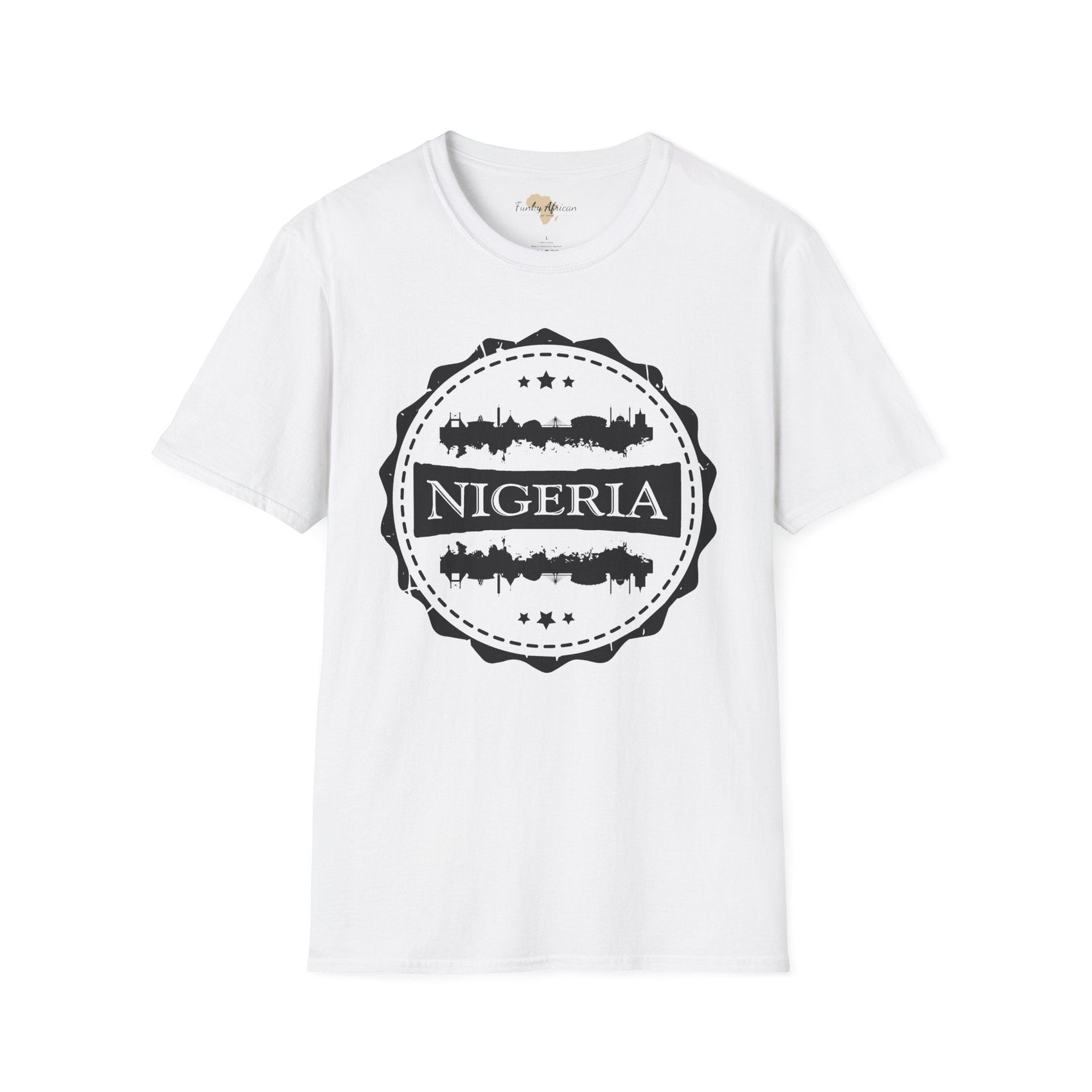 Nigeria Stamp unisex tee Funky African