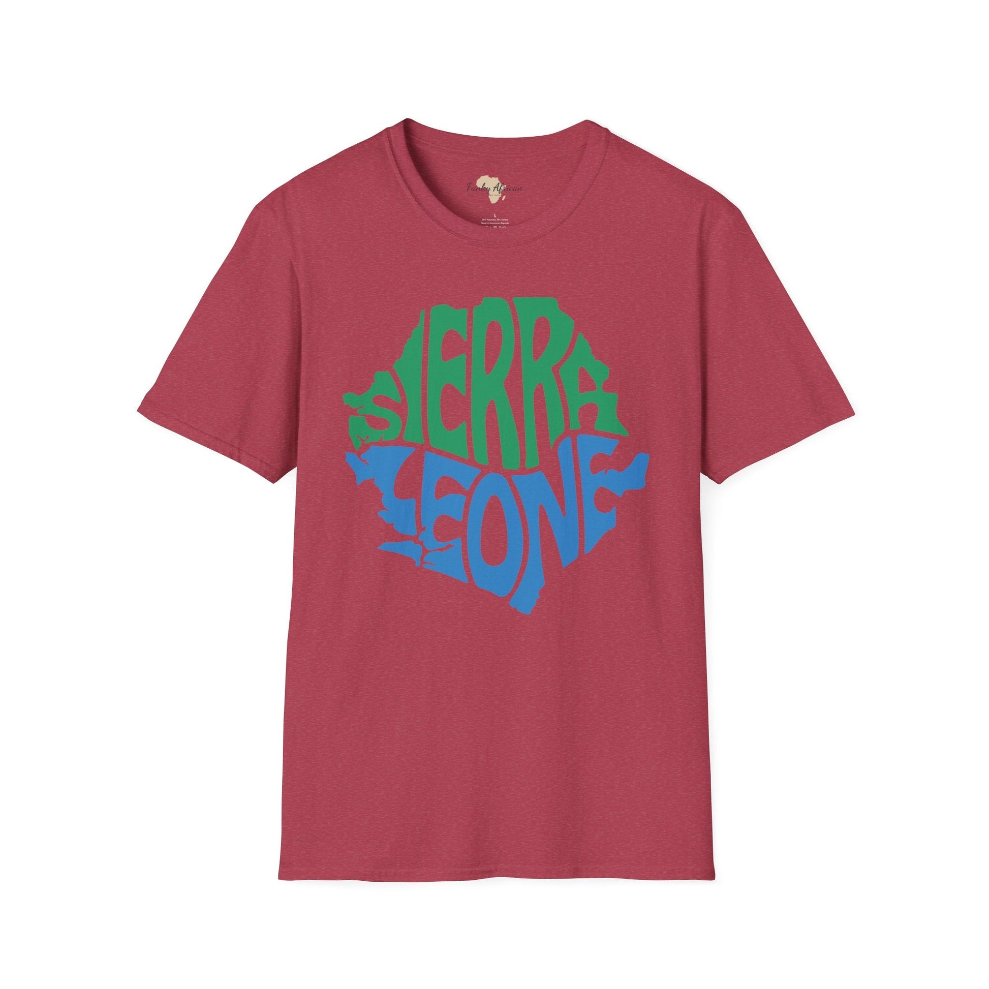 Sierra Leone cut unisex softstyle tee Funky African