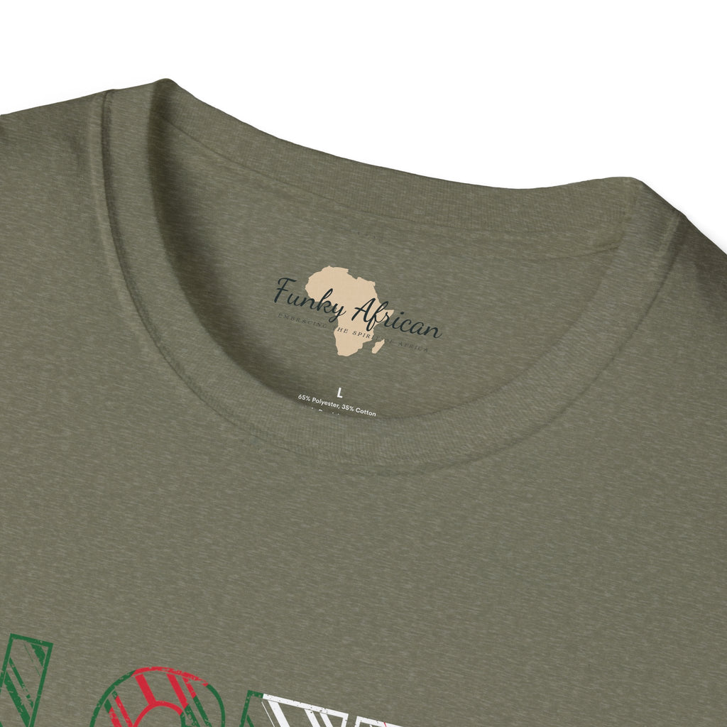 Algeria text unisex softstyle tee Funky African