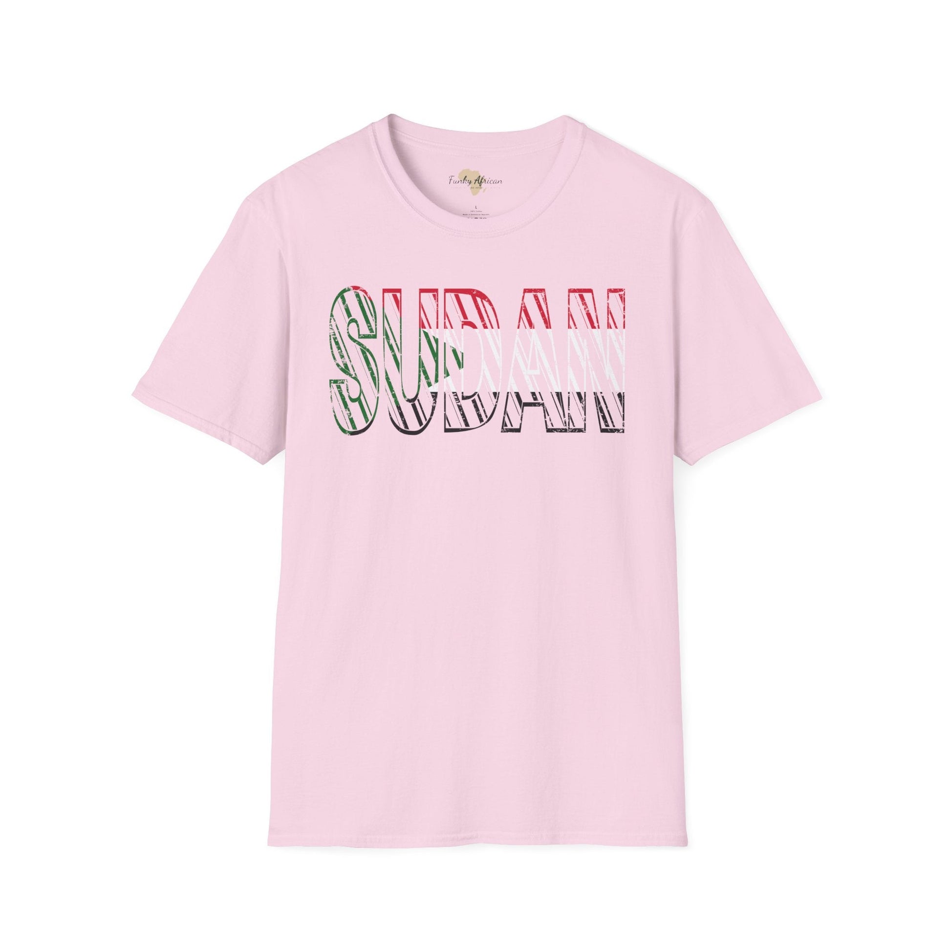 Sudan text unisex softstyle tee Funky African