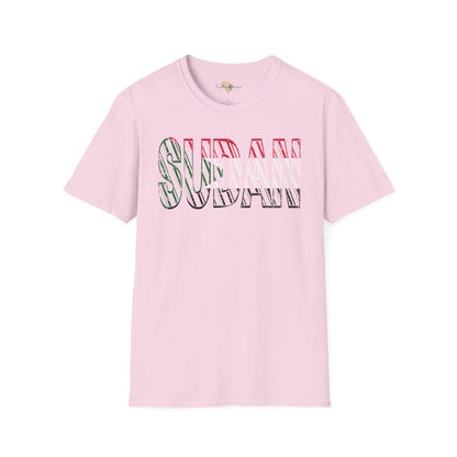 Sudan text unisex softstyle tee