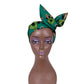 African Women Wax Cloth Cotton Turban Funky African