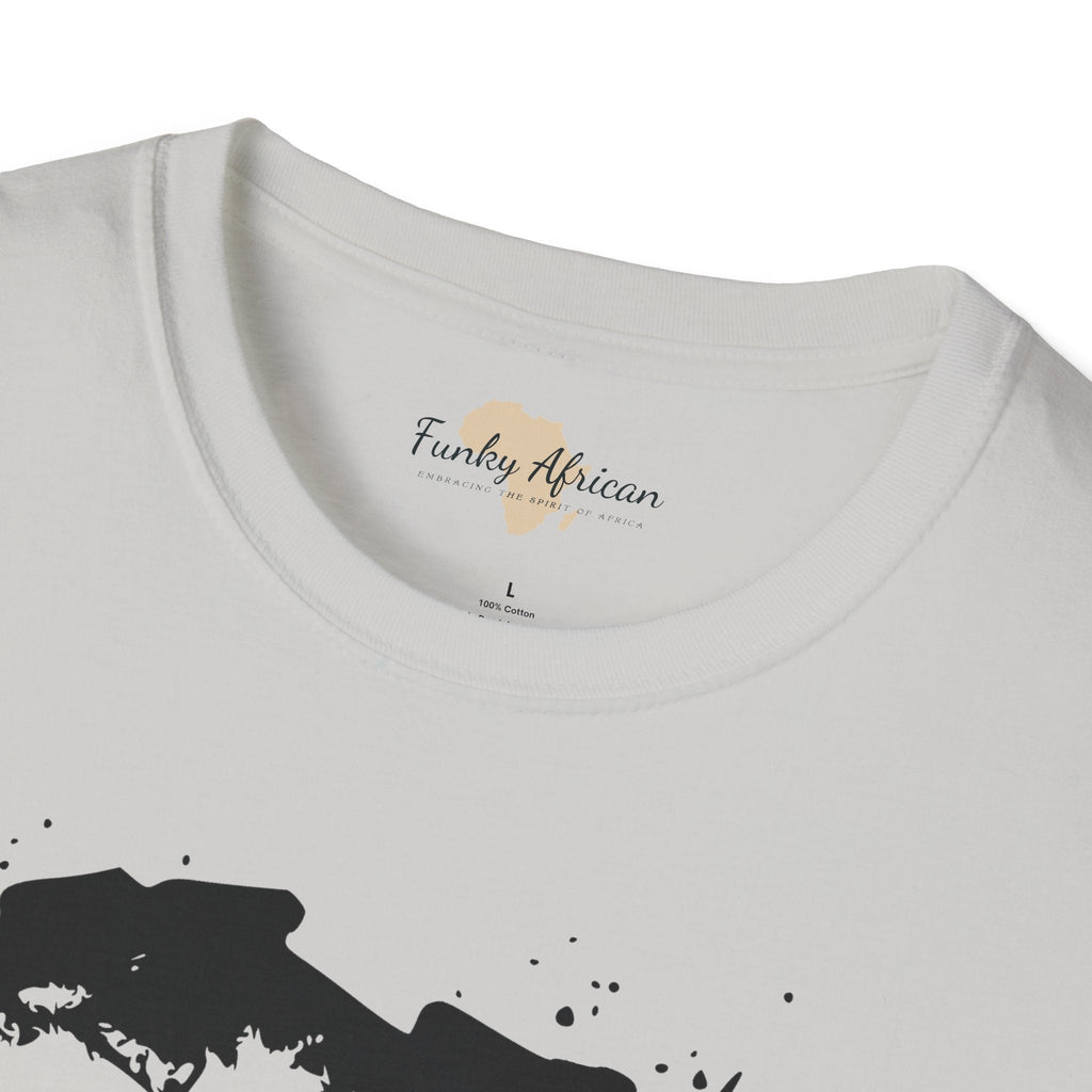 African map graffiti unisex softstyle tee Funky African