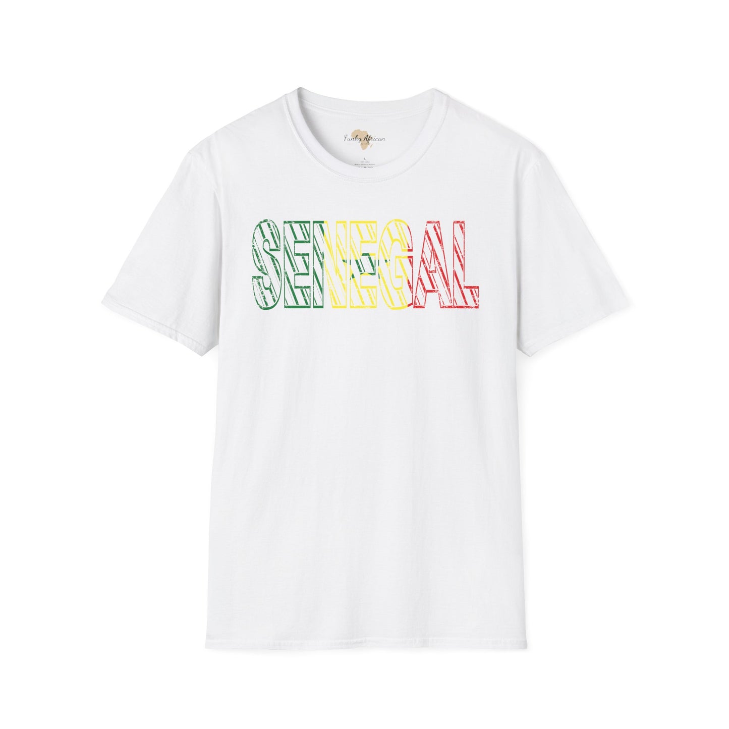 Senegal text unisex softstyle tee