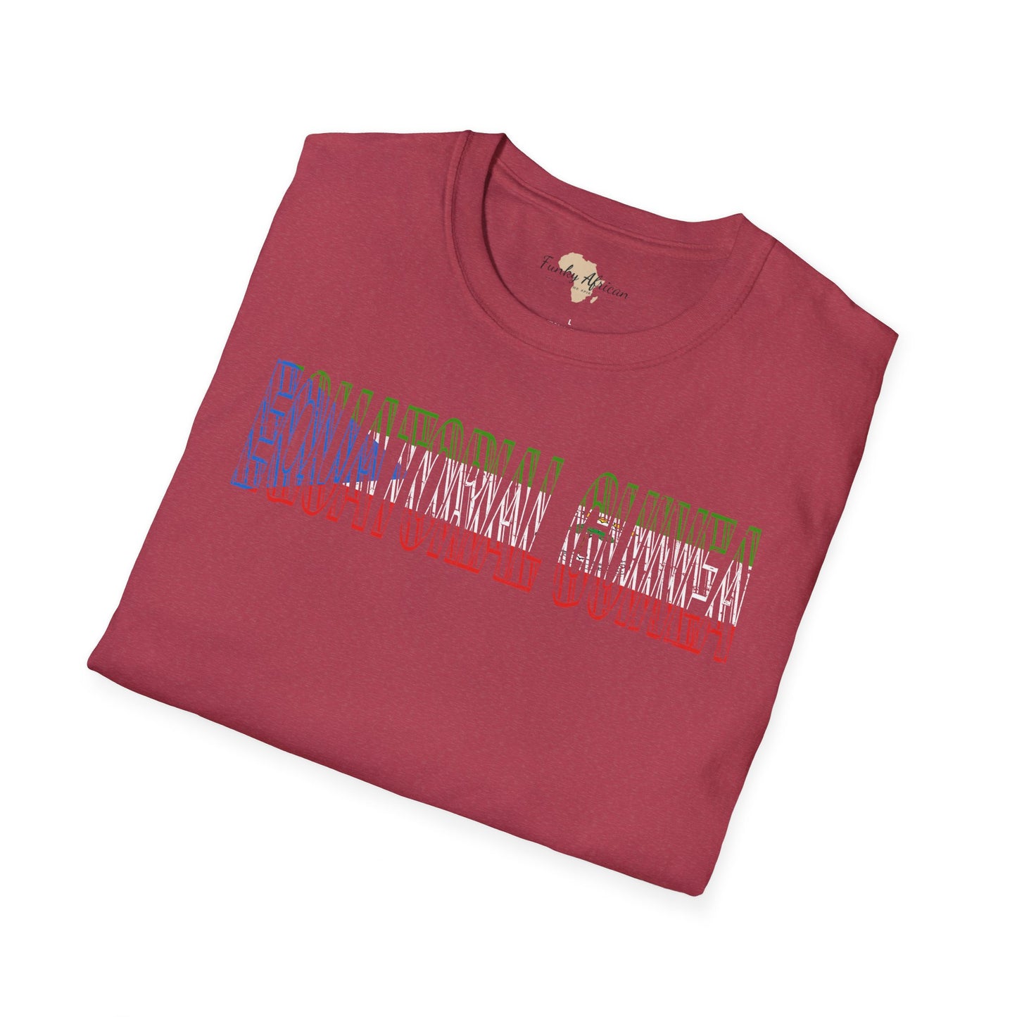 Equatorial Guinea text unisex softstyle tee