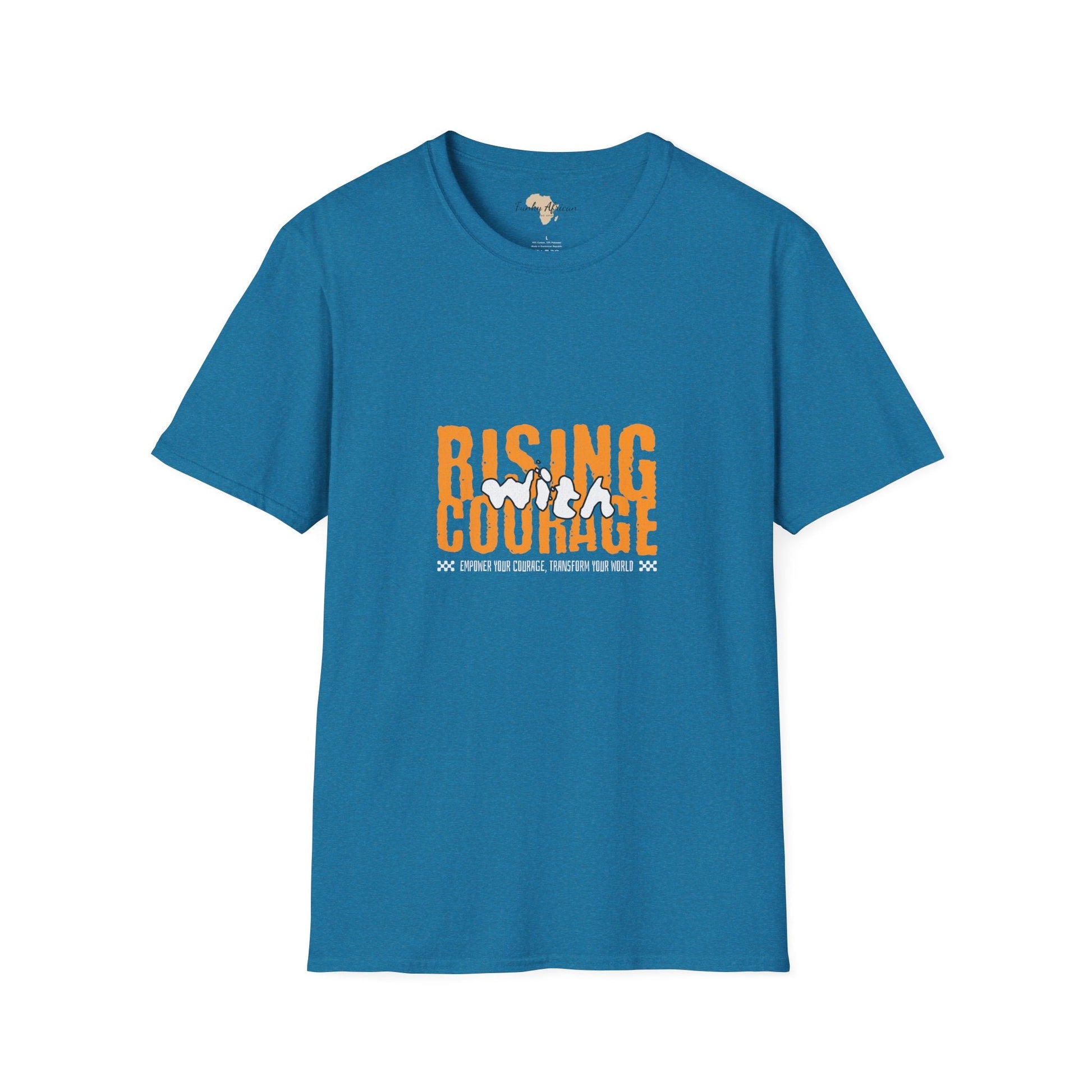 Rising with courage unisex softstyle tee Funky African