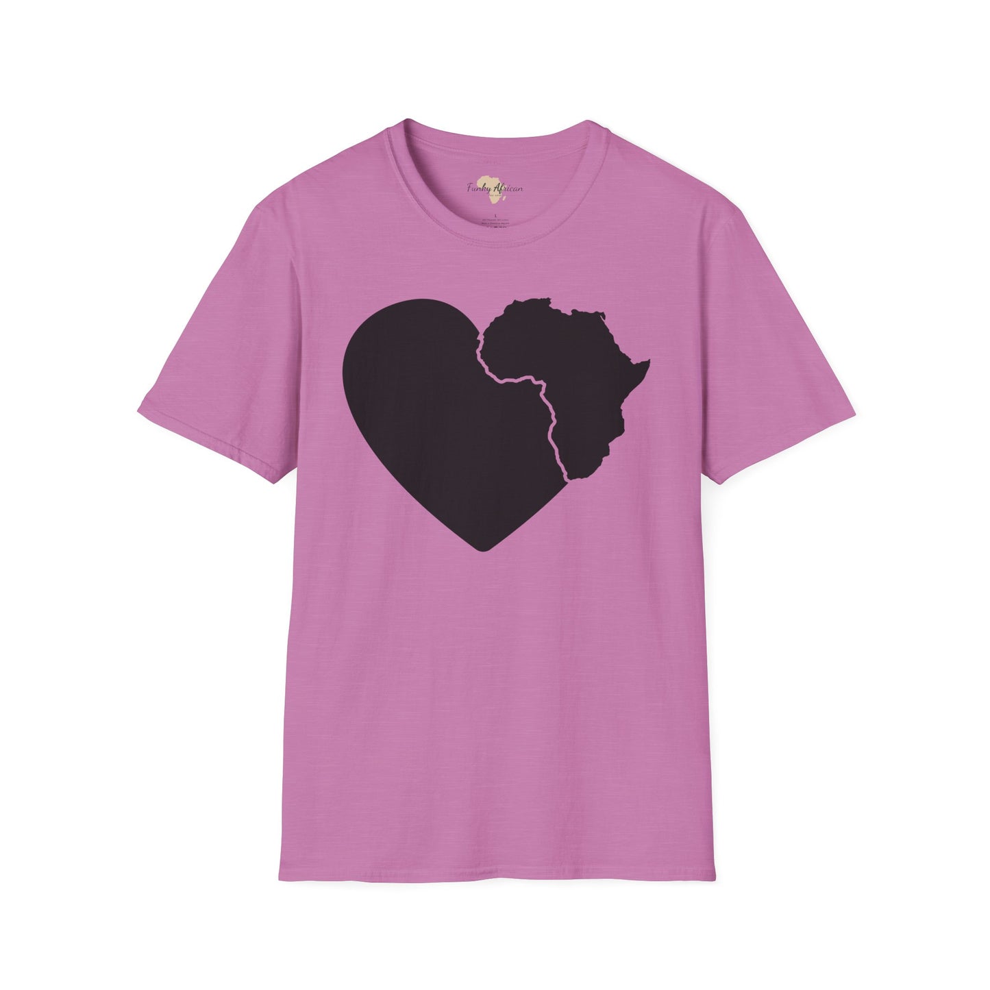 Love, Africa graffiti unisex softstyle tee