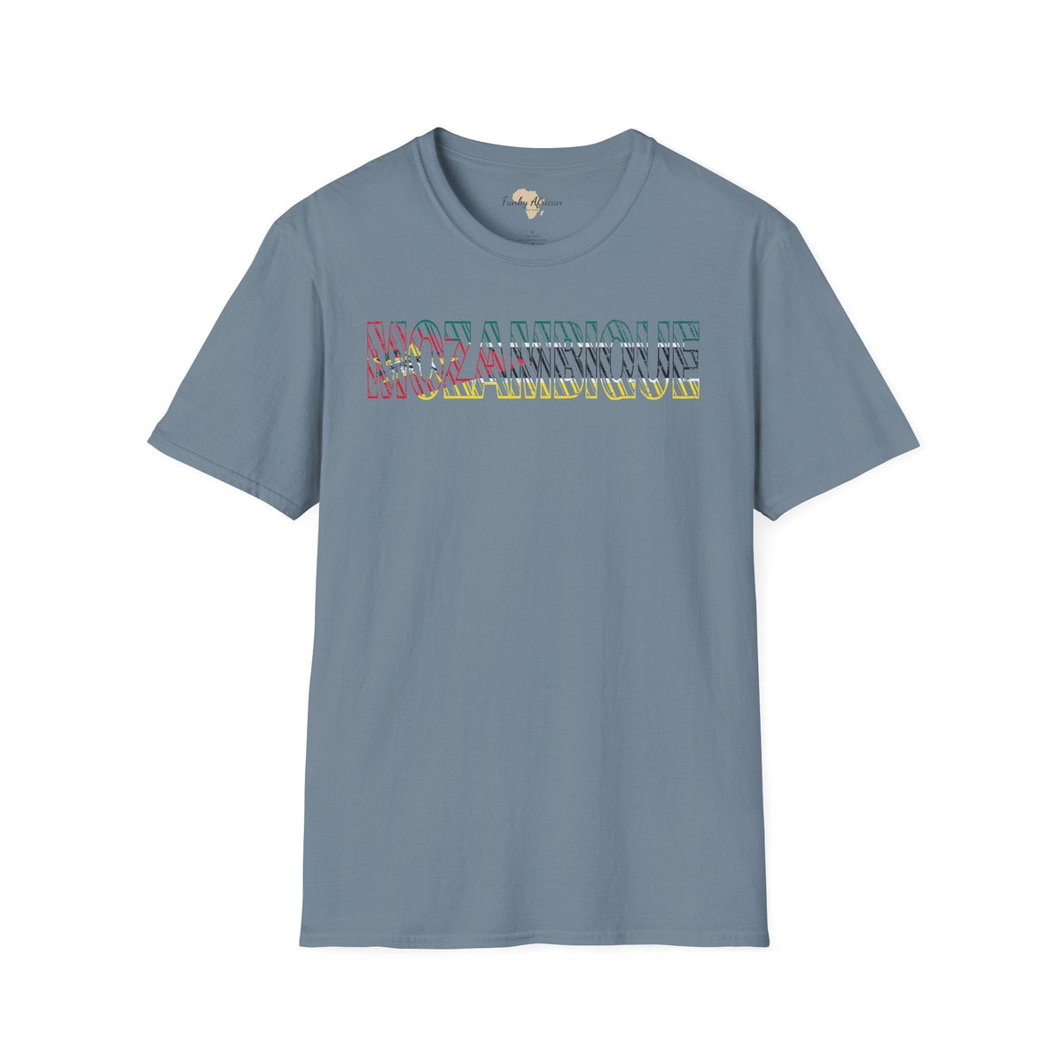 Mozambique text unisex softstyle tee Funky African