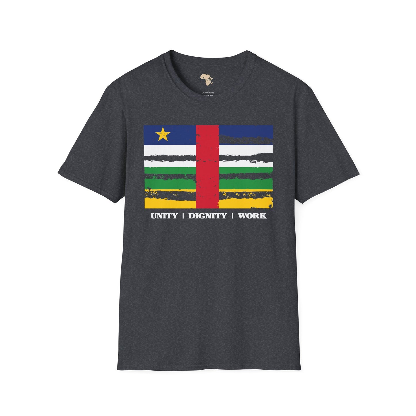 Central African Republic strip unisex softstyle tee