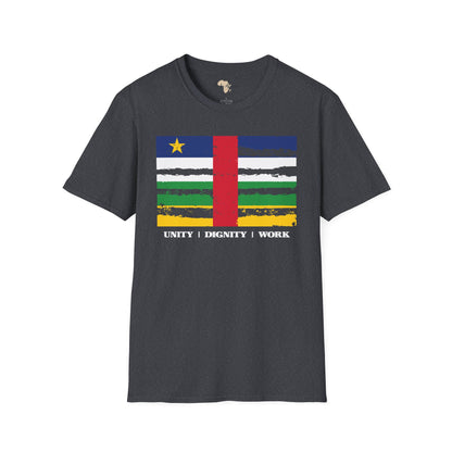 Central African Republic strip unisex softstyle tee