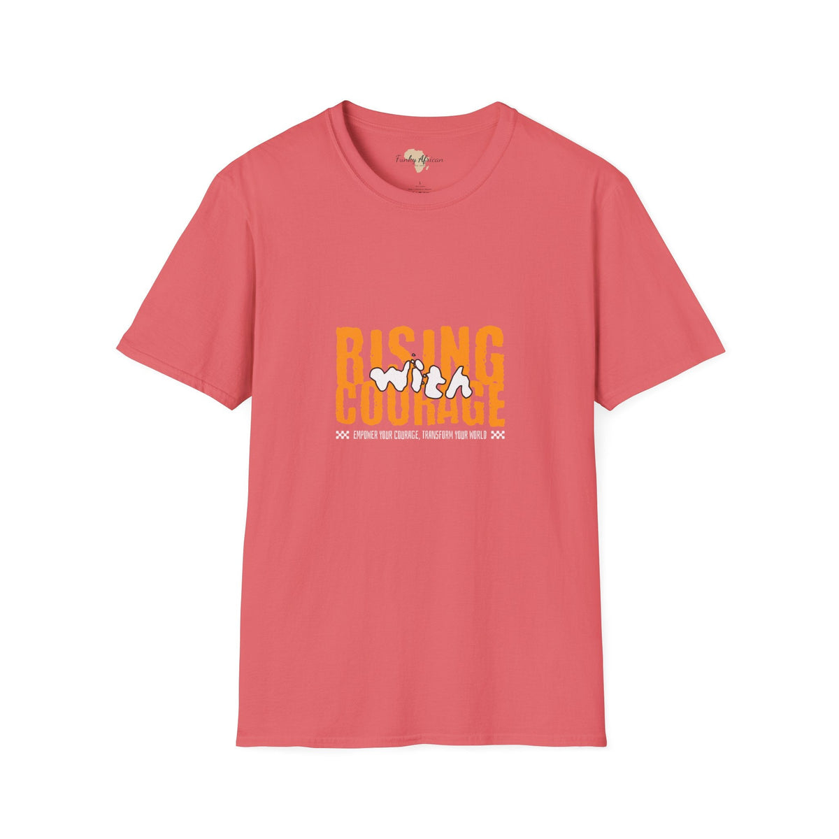 Rising with courage unisex softstyle tee Funky African