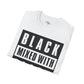 Black mixed with black unisex softstyle tee Funky African