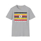 Uganda strip unisex softstyle tee Funky African